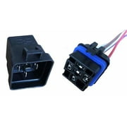 A-Team Performance Automotive Change-Over Relay 5-Pin Terminal Waterproof General Purpose 12 Volt 40 Amp and 12" Connector Pigtail Set Sealed Unit