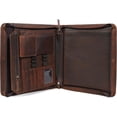 thumbnail image 6 of Portfolio for Men, Portfolio Organizer with Zipper for Men Women,  Padfolios Business Resume Legal Pad Notebook Binder for A4/Pad (Brown), 6 of 6