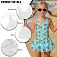 thumbnail image 5 of Uorisanigo Cute Capybara Girls Swimsuit One Piece Polyester and Spandex Swim Dress Modest Skirted Bathing Suit Beach Sport, Size 3-4, 5 of 6