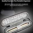 thumbnail image 2 of lanema Single Fountain Pen Bag Storage Solution with Convenient Carry Option Including Strap and Carabiner for Everyday Use, 2 of 8