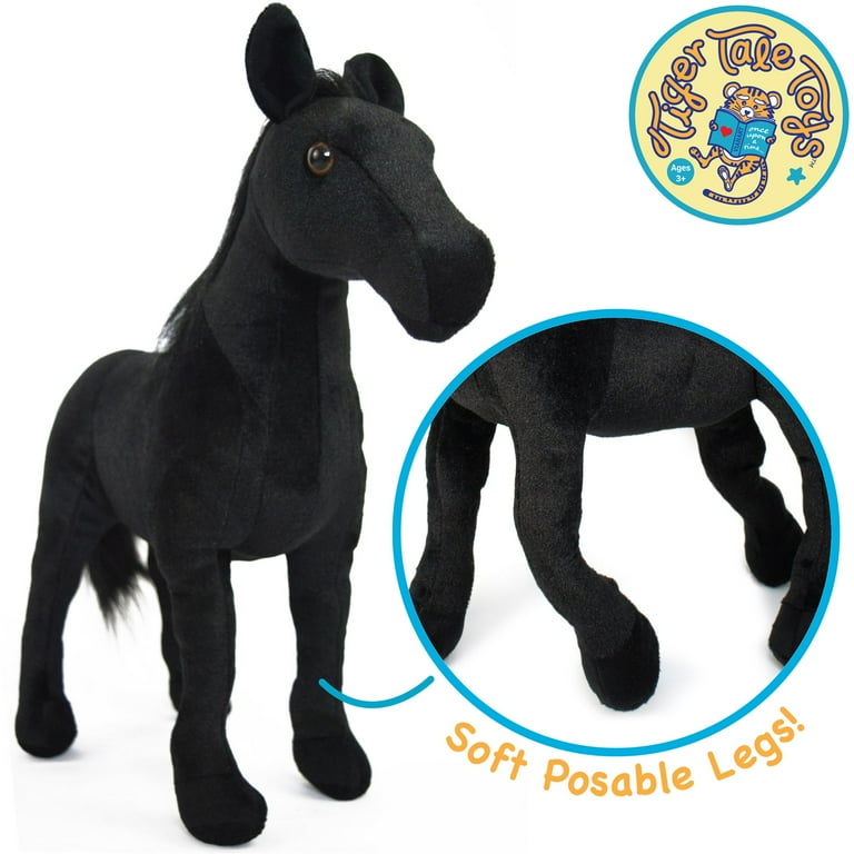 Tiger Tale Toys Ignacio the Big Black Stallion 18 Inch Stuffed