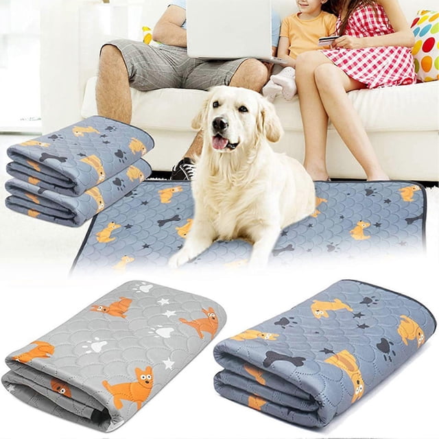 Reusable Puppy Training Mats, Washable Pee Pads for Dogs, Super Absorbent & Waterproof, Fast-Drying for Playpen, Crate, Home, Car, Travel