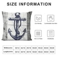 thumbnail image 5 of Qinduosi  Nautical Throw Pillow Cover Set of , Navy Blue Anchor Pillowcases Soft Home Decorative Pillow Case  Inch Double Sided Cushion Covers for Indoor Outdoor Bedroom and Car, 5 of 5