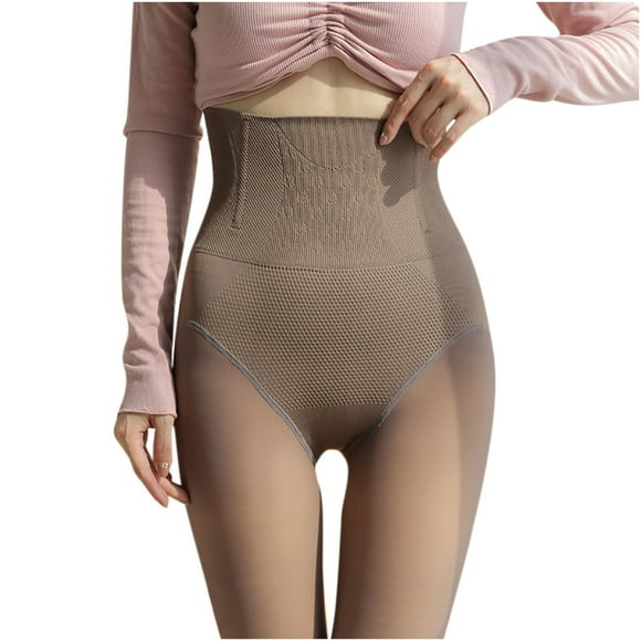 ShomPort Collants en Molleton d'Hiver pour Femmes, Effet Rehausse-Fesses, Taille Haute, Épaissis, Chauds pour l'Extérieur, Lissants, Confortables, Doux, Couche de Base