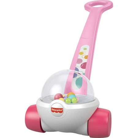 Fisher-Price Corn Popper Baby and Toddler Toy  Push Toy for 1 Year Old and Up  Pink