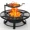 Black-40'', variant on BALI OUTDOORS 32 inch Fire Pit with Poker, Wood Burning Fire Pit Patio for Outside with Grill