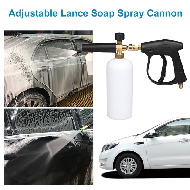 Botella De Chorro De Espuma Pistola de espuma de jabón de lavado de autos de alta presión 1L lanza de espuma de nieve para lavado de vehículos domésticos