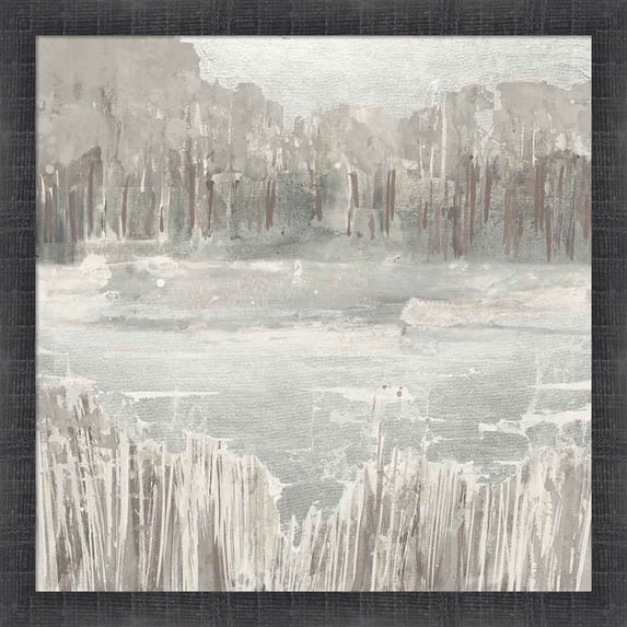 Great Art Now Silver Landscape Neutral by Albena Hristova, Framed Wall Art, 17.5W x 17.5H