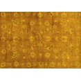 thumbnail image 1 of Ahgly Company Machine Washable Indoor Rectangle Abstract Yellow Contemporary Area Rugs, 2' x 3', 1 of 4