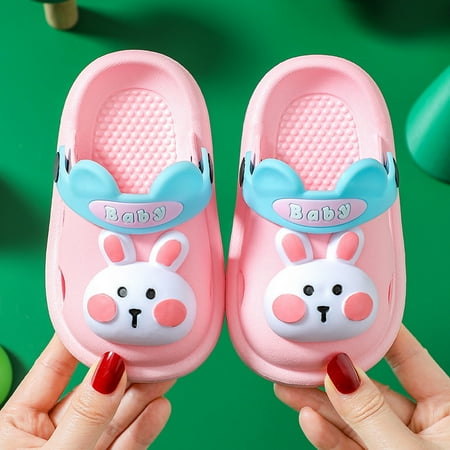 

Jbhelth Kids Pool Slide Sandals Non-Slip Summer Cartoon Slippers Lightweight Soft Beach Water Shoes for Toddler Little Kids New