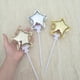 thumbnail image 4 of BRIGHTFUFU 12 unids de aluminio aluminio estrella globo fiesta mylar globo con palo para cumpleaños de boda decoración navideña (dorado, plata, dorado claro), 4 of 7