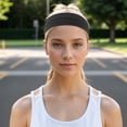thumbnail image 2 of Unique Bargains Compression Headband Elastic Headband for Sport Black 1 Pc, 2 of 6