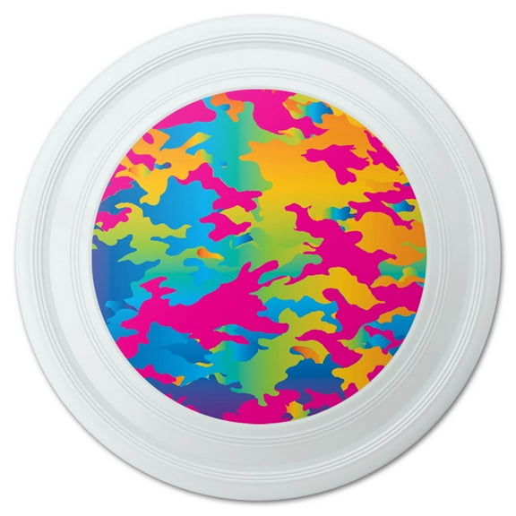 Camouflage Print Rainbow Novelty 9" Flying Disc