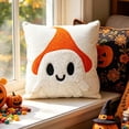 thumbnail image 2 of Plush Fall Pillow Covers Halloween Fall Decorations Sofa Couch Pillow Covers Square Summer Pillow Covers 18x18 for Farmhouse Halloween Ghost Pillowcase Decorative Throw Pillow Covers Cushion Cases, 2 of 6