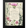 thumbnail image 2 of Popp, Grace 15x18 Black Modern Framed Museum Art Print Titled - Pressed Floral Quote III, 2 of 5