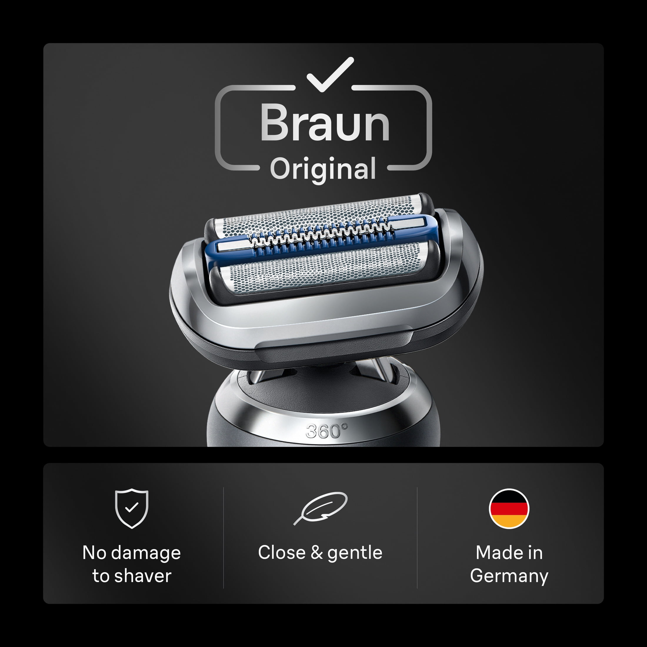Braun Series 7 Electric Shaver, Original Replacement Head, easy to change in one click, 74S