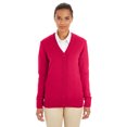 thumbnail image 1 of Cárdigan con botones y cuello de pico Pilbloc™ para mujer ROJO 3XL harriton M425W, 1 of 1