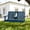 Blue, variant on SERWALL HDPE 4-ft Outdoor Porch Swing, Patio Porch Swing with Cup Holders, 660LBS Weight Capacity for Patio, Garden, Blue