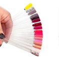 thumbnail image 5 of KAIYANG Muestras de uñas 1 juego en total 50 puntas Muestras de uñas de plástico Palitos transparentes, 5 of 5