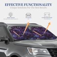 thumbnail image 4 of Balery Lilac Parasol para parabrisas de coche de 2 piezas | Parasol plegable para parabrisas delantero de coche para la mayoría de sedanes-Small, 4 of 6