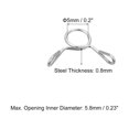 thumbnail image 2 of Unique Bargains Fuel Line Hose Clips, 100 Pack 5mm 304 Stainless Steel Single Wire Tubing Spring Clamps (Silver), 2 of 5