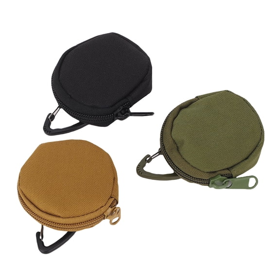 YAHHU 3-Pack Waterproof Dog Treat Pouch with Zipper & Carabiner – Durable Oxford Cloth, Ideal for Walking, Camping, Hiking & Everyday Carry