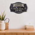 thumbnail image 3 of Café De Mur En Métal En Relief Frais, 3 of 3