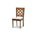 thumbnail image 3 of Baxton Studio Ramiro Modern and Contemporary Grey Fabric Upholstered and Walnut Brown Finished Wood 5-Piece Dining Set, 3 of 7