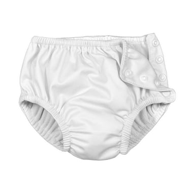 i play. Baby-Boys Snap Reusable Swim Diaper White 48 Month