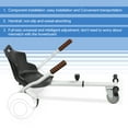 thumbnail image 2 of EPCTEK Hoverboard Seat Attachment, Adjustable Hoverboards Accessories, Hoverboard Go Kart Conversion Kit, Compatible with 6.5"/ 8"/ 10" Hoverboards self-stabilizing Scooter for Kids & Adults(White), 2 of 12