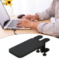 thumbnail image 1 of BELOVING Clamp on Computer Arm Rest Adjustable Desk Extender Tray for Home Use Office Black, 1 of 9