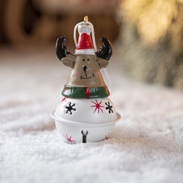 Fiudx Colgante de Muñeco de Nieve de Papá Noel, Adorno para Árbol de Navidad, de Hierro, Diseño Único, Versátil, Ideal para Regalar, Ideal para Las Fiestas, 9 X 5 Cm.
