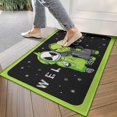 thumbnail image 4 of Christmas Funny Welcome Kitchen Rug Indoor Anti-Fatigue Kitchen Mat Winter Door Mat Anti-Slip Scratch Sand Cartoon Pattern Doormats 17" X 30" Crystal Velvet, 4 of 6