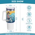 thumbnail image 3 of Zebras Bikes Clouds 40 oz Tumbler with Handle Insulated&nbsp;Travel Mug&nbsp;Lid Straw Leak Proof Steel Vacuum Water Bottles Glasses Fits in Car Cup Holder, 3 of 7