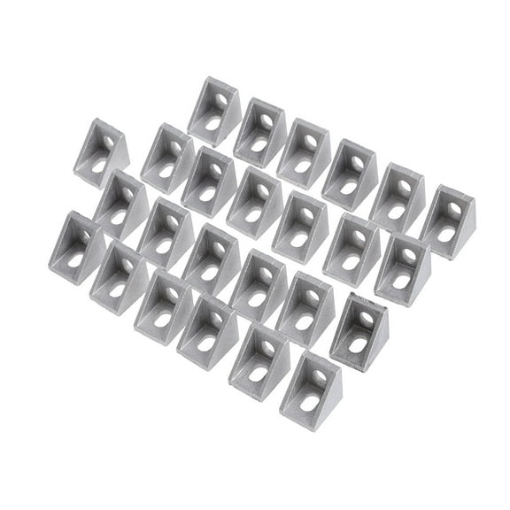 FUEENIRVA Brackets for Aluminum Extrusion Accessories Silver 25Pcs