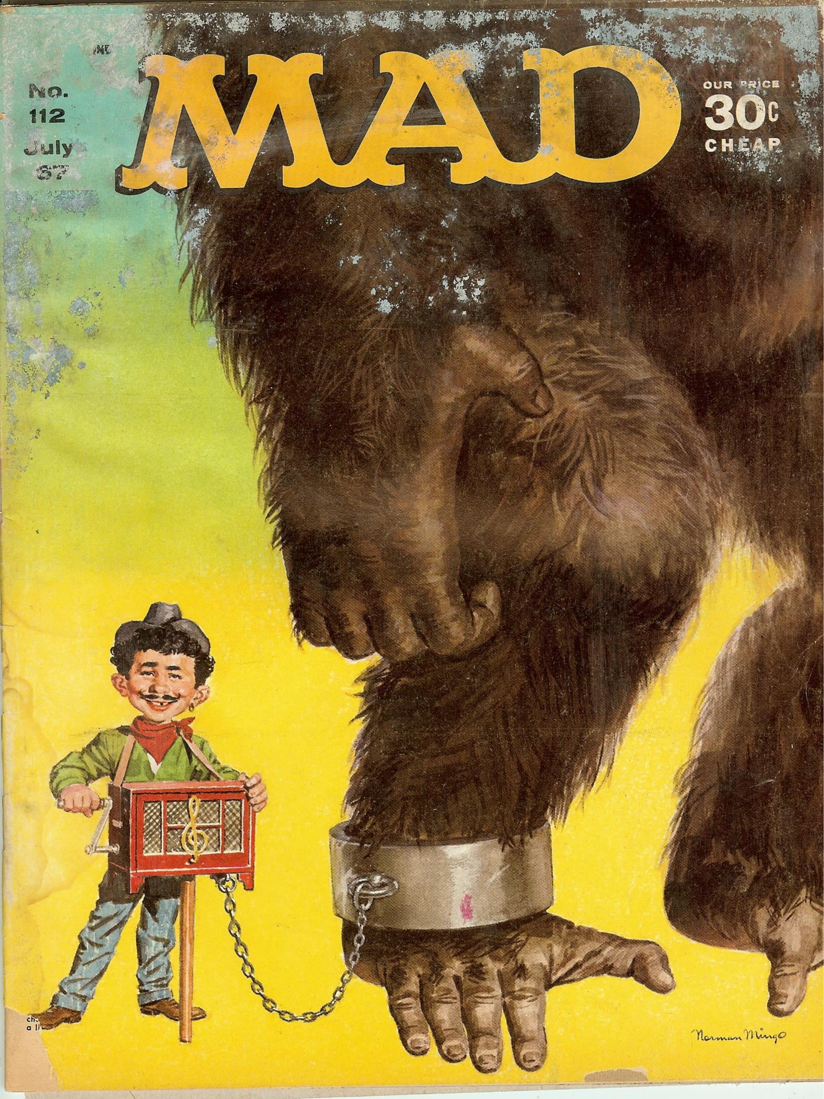 MAD Magazine #112 July 1967 (POOR Condition - Detached Back Cover)