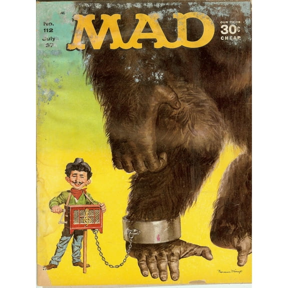 MAD Magazine #112 July 1967 (POOR Condition - Detached Back Cover)