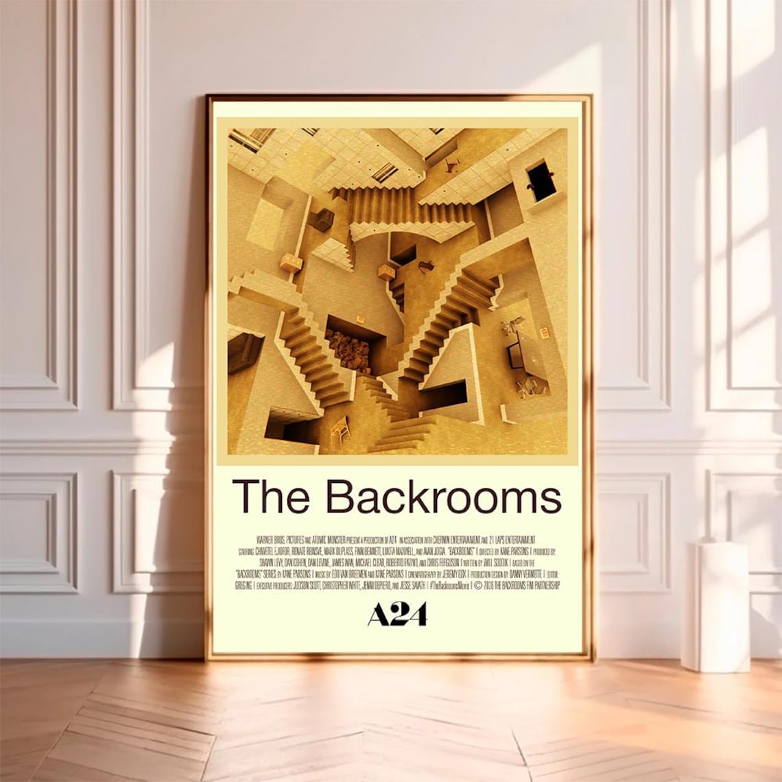 Backrooms (2026) Movie Poster, Horror Movie Wall Art Print Unframed Size 24''x36'' GooGate