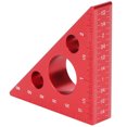 thumbnail image 4 of Sonew Aluminum Alloy Triangular Ruler Thicken Height Ruler DIY Woodworking Measurin, 4 of 8