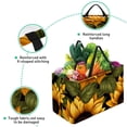 thumbnail image 3 of Sunflower seamless printing Premium Oxford Cloth Shopping Bags: Reusable, Foldable, and Spacious - Ideal Laundry Basket, Picnic Basket, and Laundry Bag, 3 of 7