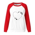 thumbnail image 3 of Aofany Women Valentines Day Pullover Sweatshirts Long Sleeve Love Heart Sweater Crewneck Casual Tops T-Shirts, Valentine's Day Shirts for Women, 3 of 4