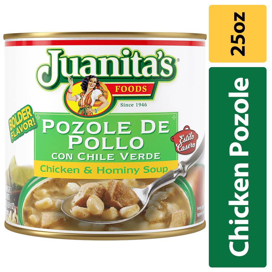 Juanita's Foods Chicken Pozole with Green Chiles and Hominy Soup, 29
