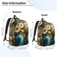 thumbnail image 3 of Rateoe Rustic Daisy Mason Jars Pattern Canvas College Laptop Backpack,Travel Daypack,Durable Rucksack Travel Notebook Bag School Backpack Book Bag for Men Women-Medium, 3 of 7