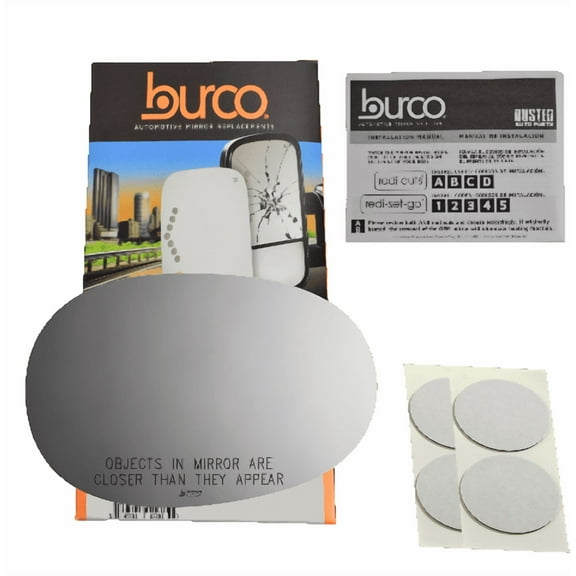 Fits 94-97 Mz Miata Right Pass Power Clear Mirror Glass Lens w/Adhesive