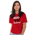 thumbnail image 4 of 500 Reasons to Love Indiana IN Pride Plus Size Crewneck Graphic Tee Shirt Brisco Brands 4X, 4 of 5