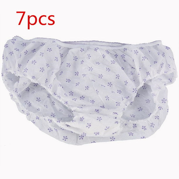 Yosoo 7 Pcs/Set Women Disposable Underpants Female Non-woven Briefs for  Travel, Hospital Stays, Postpartum, Emergencies 