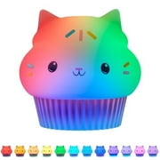 Universal Studios Gabbys Dollhouse Silicone LED Tabletop Lamp Color Changing: Kids' Nightlight, USB & Battery Powered