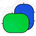 thumbnail image 1 of 5X 6.5ft Portable Green Screen Chromakey Backdrops Double-Sided 2-in-1 Collapsible Reversible Pop Up Backdrop, 1 of 5