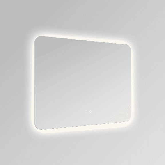 Modern Mirrors Cassiopeia Rounded Corners Illuminated Vanity Mirror with Backlit LED Lighting