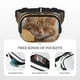 thumbnail image 5 of Fotbe Relaxing Cat With Orange Juice Cangurera Cuadrada con Estampado de Doble Capa, Bolsa de Cintura Ajustable Mini para Hombres y Mujeres, 5 of 9